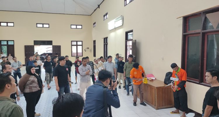 Polresta Gorontalo Kota Gelar Rekonstruksi Kasus Penikaman Yang Terjadi Di Jalan Kenangan