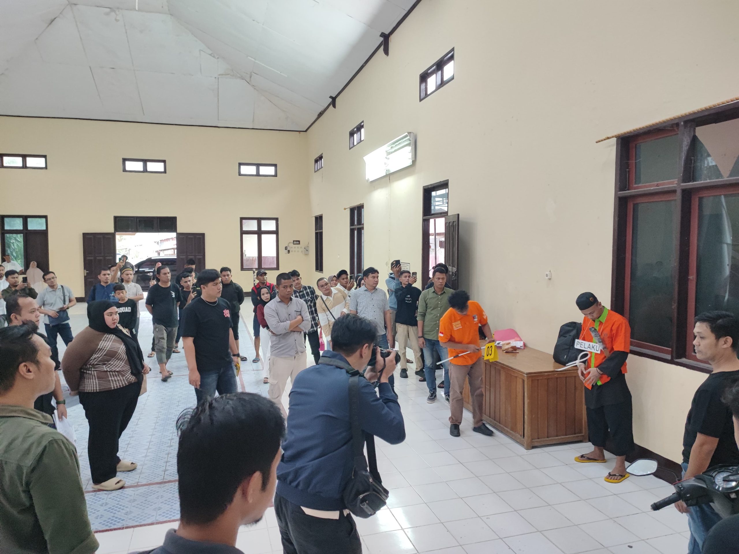 Polresta Gorontalo Kota Gelar Rekonstruksi Kasus Penikaman Yang Terjadi Di Jalan Kenangan