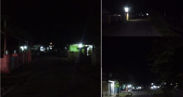 Penerangan Jalan Tahap 2 di Desa Pentadu Barat Tidak Sesuai Penempatannya