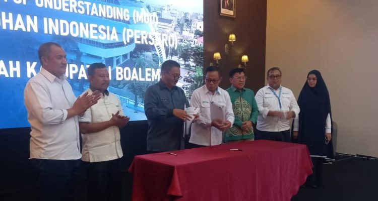 Wujud Bukti Pembaharu, Bupati Boalemo Tanda Tangani Nota Kesepemahaman Bersama PT. PELINDO