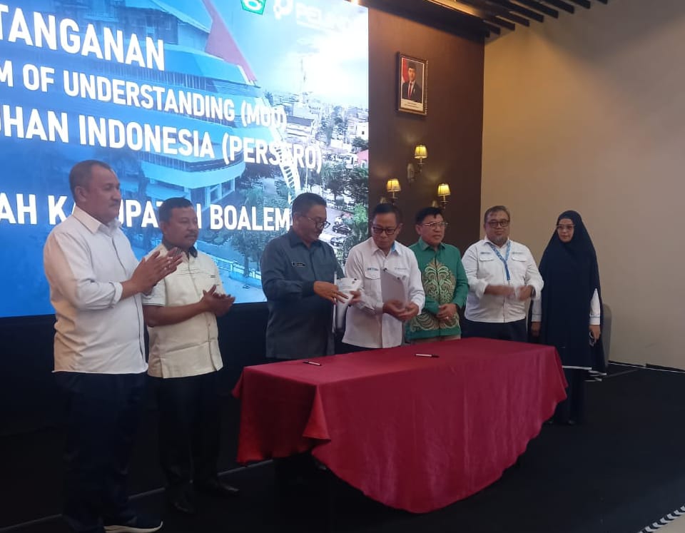 Wujud Bukti Pembaharu, Bupati Boalemo Tanda Tangani Nota Kesepemahaman Bersama PT. PELINDO