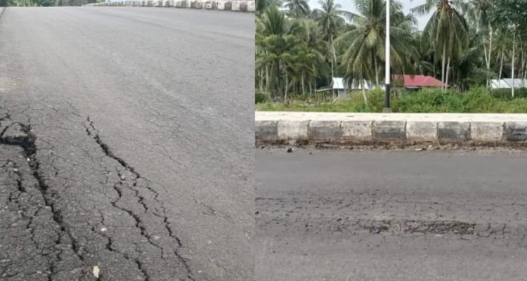 83,7 Miliar untuk Jalan Retak? Proyek Jalan Paguyaman–Tabulo Boalemo Dipertanyakan
