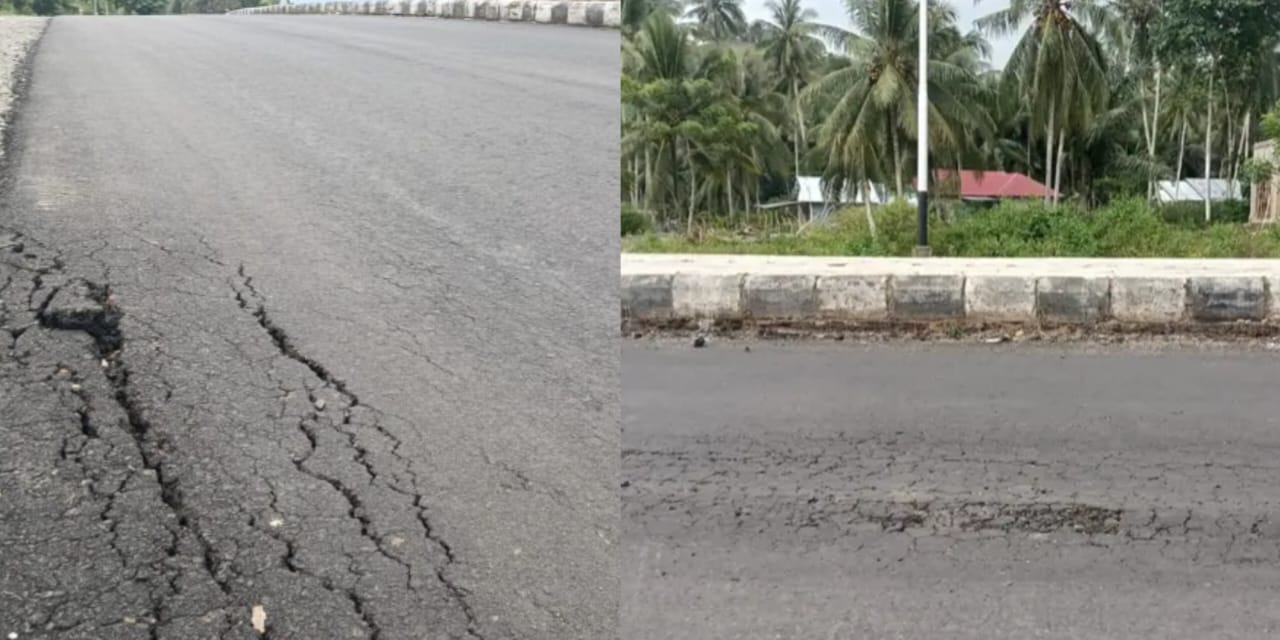 83,7 Miliar untuk Jalan Retak? Proyek Jalan Paguyaman–Tabulo Boalemo Dipertanyakan