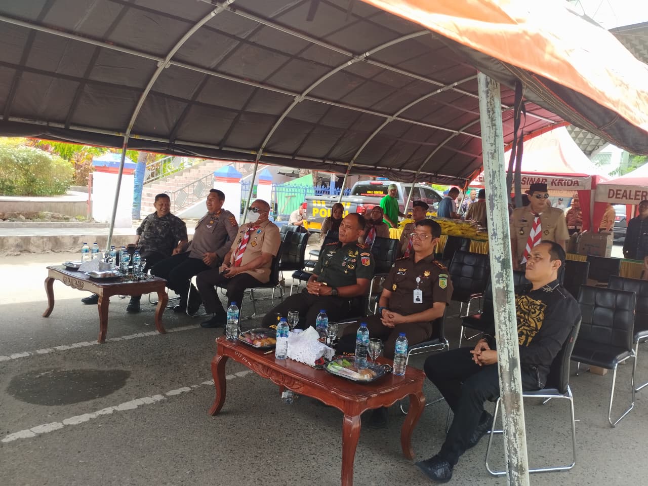 Kapolres Gorontalo Bersama Forkopimda Ikuti Zoom Meeting Kick Off Lounching Gerakan Pangan Murah Pimpinan Bapak Kapolri