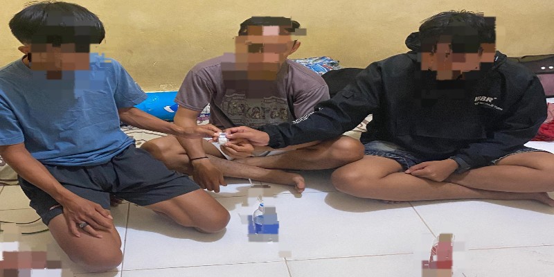 Satnarkoba Polresta Gorontalo Kota Tangkap Tangan 5 Terduga Pelaku Narkoba Jenis Shabu