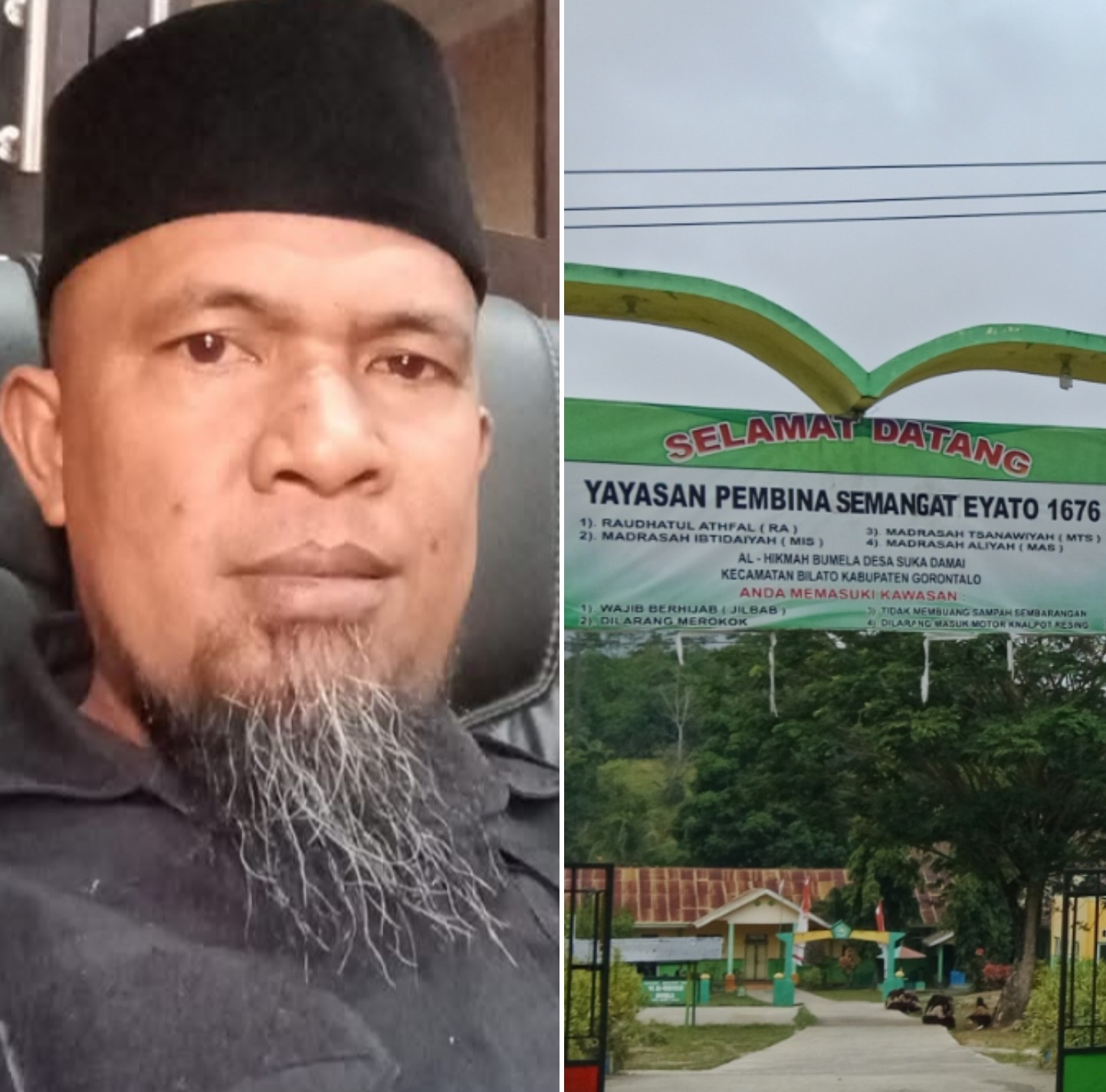 Ketua Laskar Macan Asia Provinsi Gorontalo Kamarudin Kasim Memberi Pandangan Kepada Yayasan Kepada Yayasan