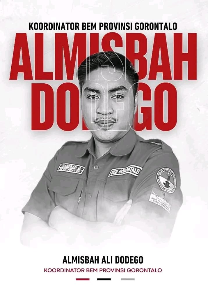 Koordinator BEM Provinsi Gorontalo Almisbah Ali Dedego