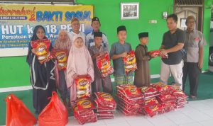 Silaturahmi dan Bakti Sosial ke Panti Asuhan Warnai HUT ke-18 PPWI di Bangka Belitung