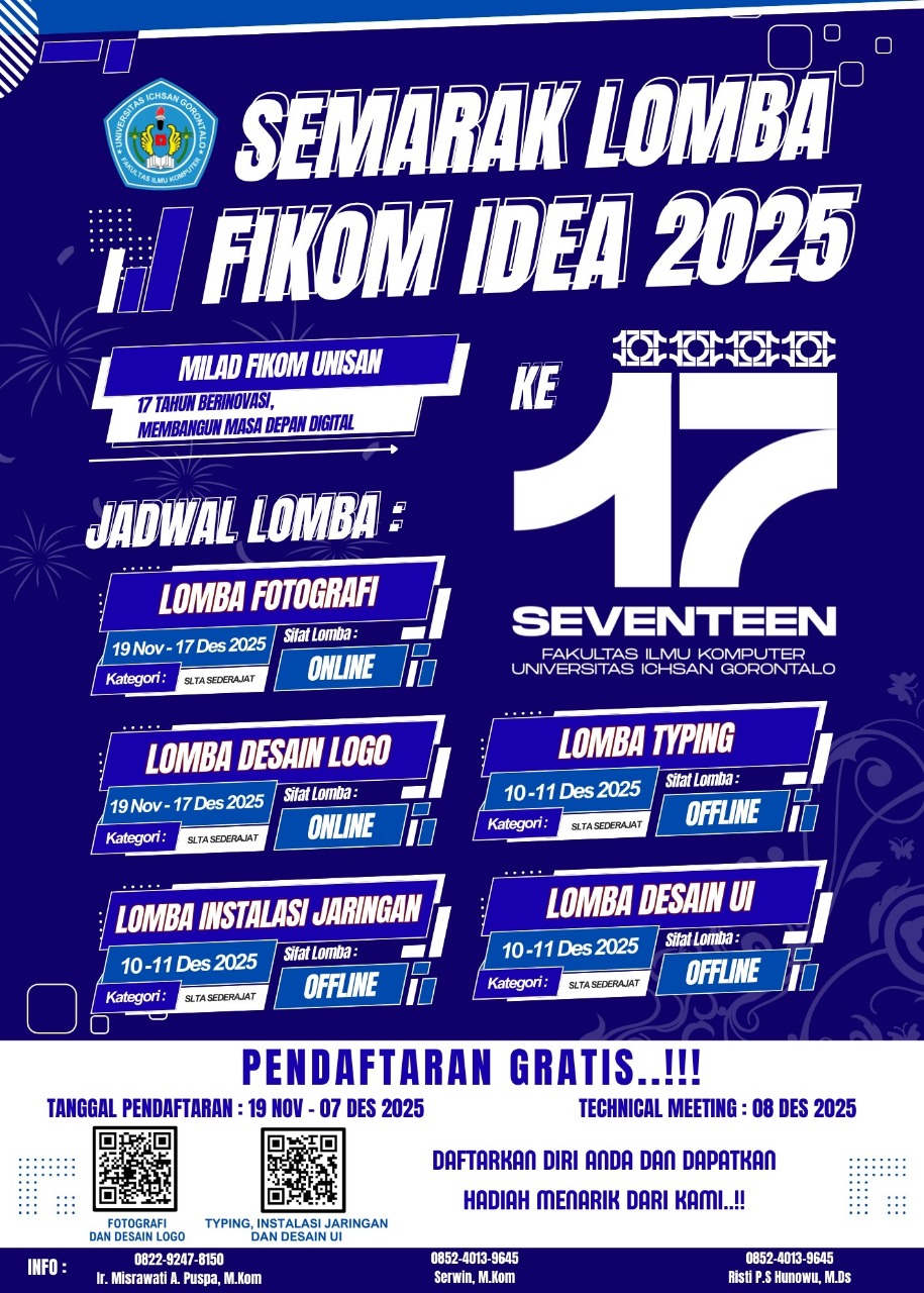 Semarak Lomba FIKOM IDEA 2025 Warnai Milad FIKOM UNISAN Ke-17