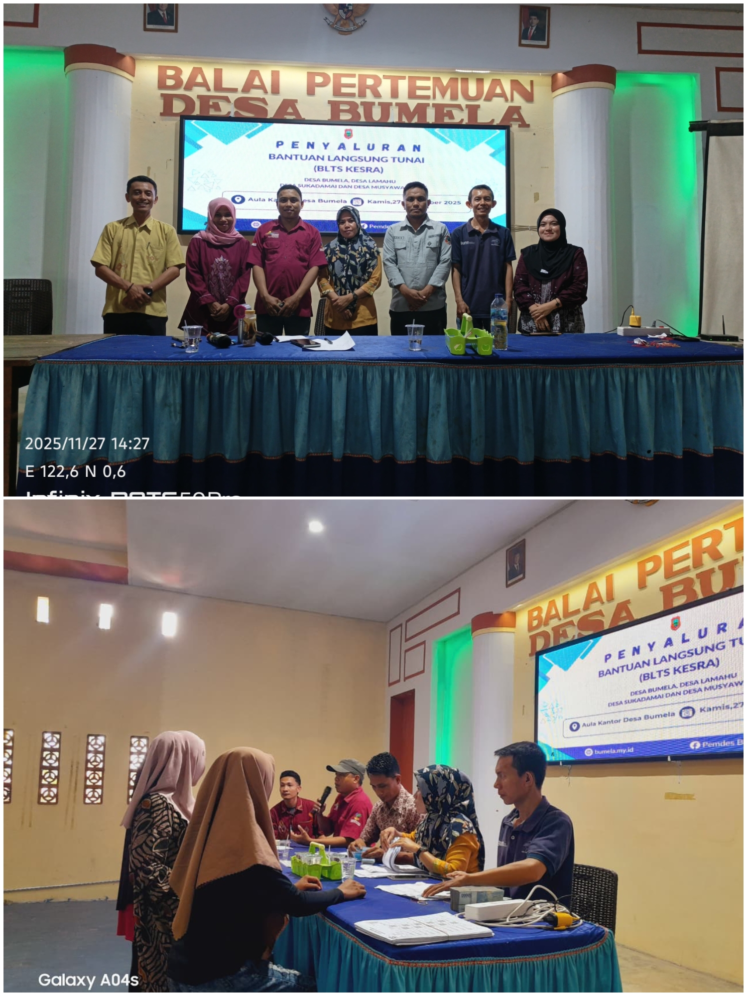 Penyaluran BLTS Kesra untuk Empat Desa di Kecamatan Bilato Berjalan Tertib dan Lancar