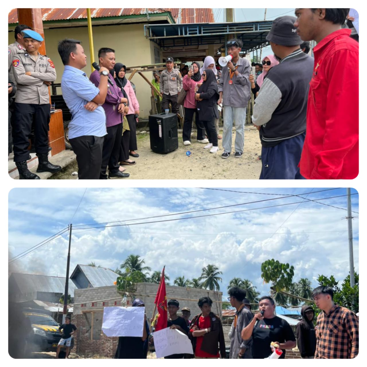 Gempar, Puluhan Warga Gelar Demo, Jabatan Kepala Desa Prima Kecamatan Asparaga Diujung Tanduk