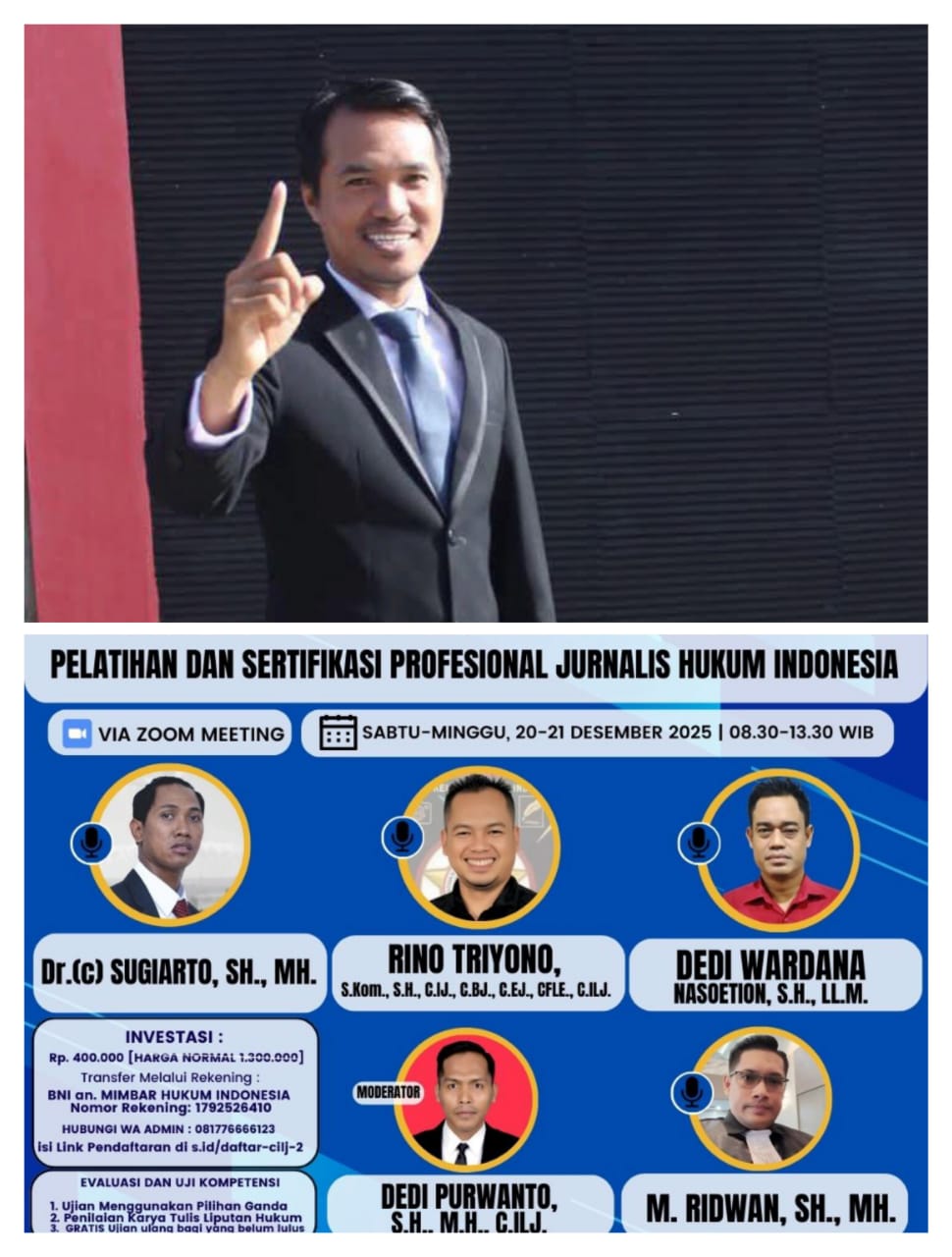 Salah Menulis Berita Hukum Bisa Fatal, Mimbar Hukum Indonesia Siapkan Jurnalis Lewat Sertifikasi C.ILJ Batch 2, Daftar Sekarang!