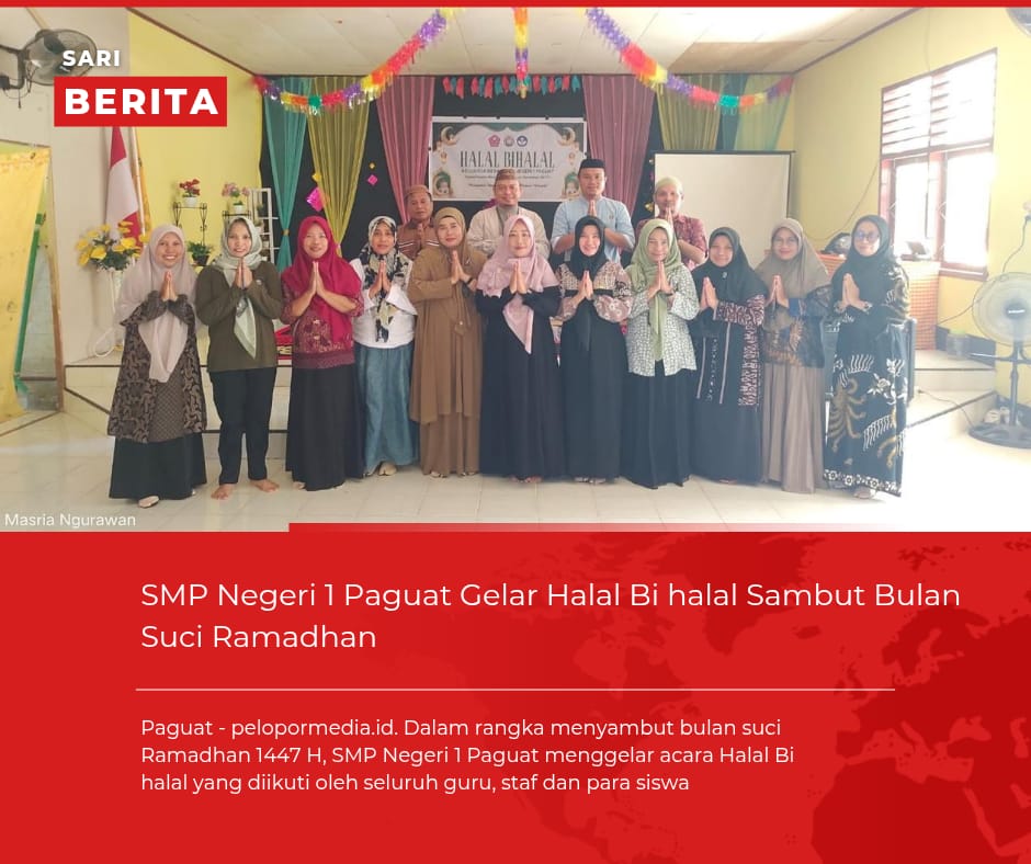 SMP Negeri 1 Paguat Gelar Halal Bi halal Sambut Bulan Suci Ramadhan